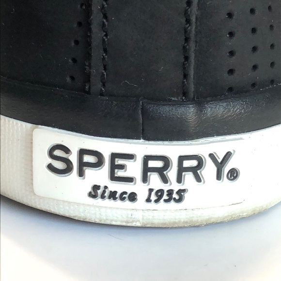 Sperry Black Vented Upper Slip-on Leather Loafer size 8.5 - Picture 9 of 13